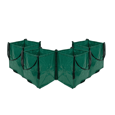 DURASACK® Home and Yard Tote, Heavy Duty, 16"L x 16"W x 20"H, Green, 4-Pack