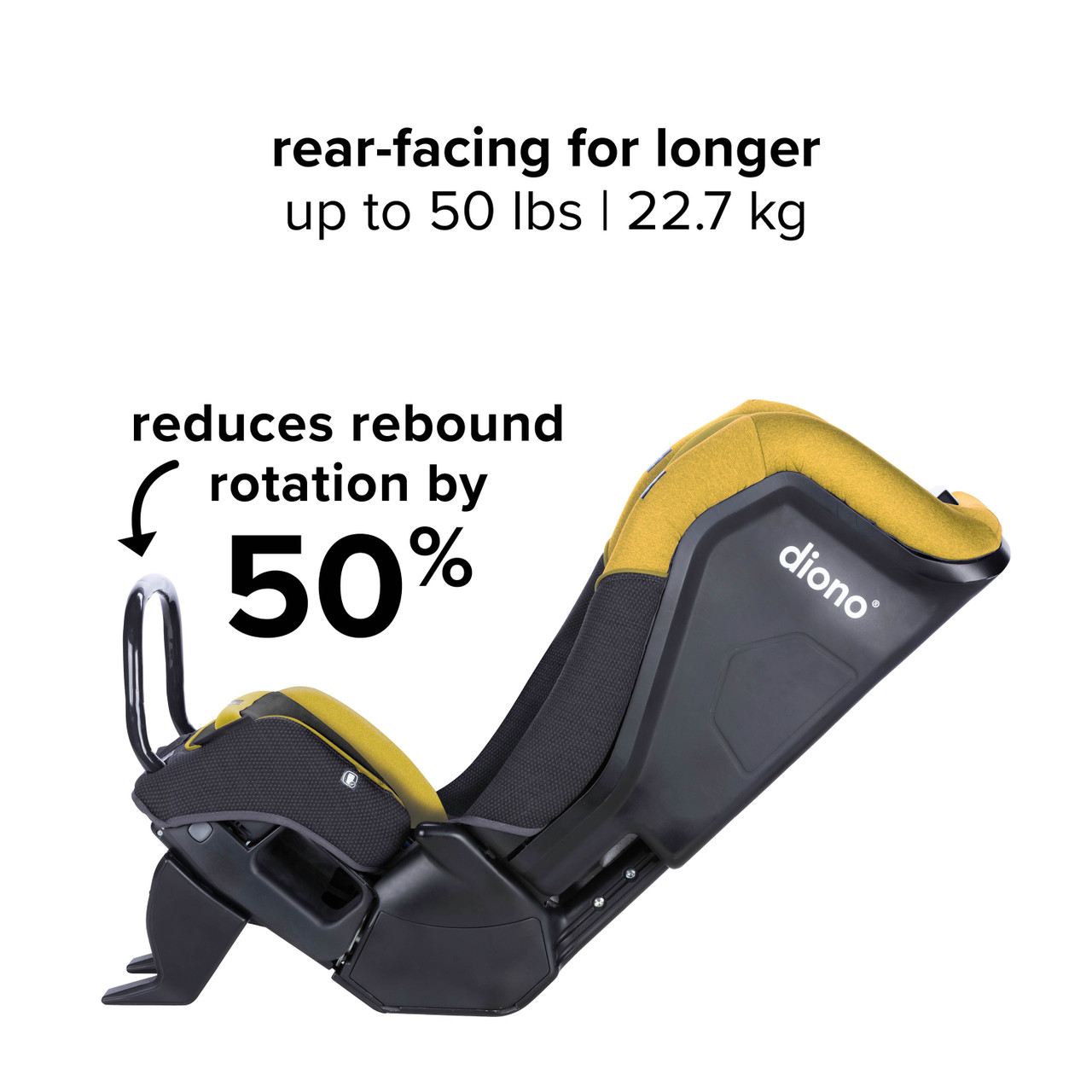 Diono Radian 3QX SafePlus All-in-One Convertible Car Seat, Slim Fit 3 Across, Yellow - image 5 of 10
