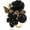 Black, variant on CZ Rose Flower Wedding Ring for Women Statement Engagement Round Rhinstone Crystal Aryclic Daisy Plumeria Adjustable Open Wrap Finger Rings Comfort Fit Cocktail Party Valentine Jewelry