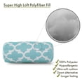 thumbnail image 5 of Majestic Home Goods Bolster Pillow Trellis Teal, 5 of 5