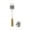 White, variant on Full Circle Clean Reach Bottle Brush with Replaceable Head - Bamboo & Recycled Plastic - White