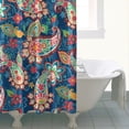thumbnail image 4 of Waterproof Bohemian Shower Curtain 72x72 Inch Boho Style Polyester Unique Shower Curtain for Bathroom Hotel Home Decor with 12 Plastic Hooks, 4 of 5