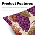 thumbnail image 2 of Grape Velvet Throw Pillow Covers Set of 2 - 16x16, 18x18, 20x20 Inches - Unique Patterns for Bed, Chair for Various Occasions, 2 of 6
