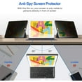 thumbnail image 2 of iPad 10.2 2021 iPad 9th Gen/ 2020 iPad 8th Gen/ 2019 iPad 7th Gen Privacy Screen Protector, Anti-Spy Tempered Glass Screen Film Guard, Anti-Scratch Screen Protector for iPad 10.2 Inch, 2 of 2