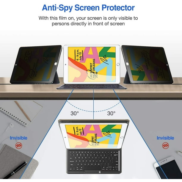 Lot de 2 protecteurs d'écran pour iPad 9e génération / iPad 8e