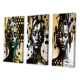 thumbnail image 3 of Designart "Golden Elegance Transcending Beauty III" Modern Woman Wall Art Set Of 3 - Gold Woman Abstract Gallery Wall Set For Home Decor, 3 of 7