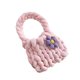 thumbnail image 4 of Bolsa de crochet de mujeres Bolsa acolchada Accesorio Femenino Accesorio Multipropósito de tejido de tejido Bolso de punto para la fiesta de viaje de rosa, 4 of 8
