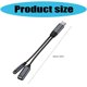 thumbnail image 3 of USB C Splitter Type C Double Plug 100W Fast Charging Adapter Splitter Cable Type C Male to Double Female Cable for Phone White, 3 of 4