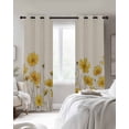 thumbnail image 3 of Yellow Spring Floral Blackout Curtains 45 Inches Long for Bedroom, Summer Botanical Rustic Daisy Thermal Insulated Room Darkening Black Out Window Curtain Panels Grommet Drapes for Living Room, 3 of 8