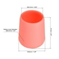 thumbnail image 2 of Unique Bargains 4 Pcs Silicone Fishing Rod Butt Cushion Protector Cap, Large, Pink, 2 of 7