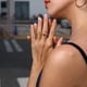 thumbnail image 2 of Anillo apilable Silvora S925 plata esterlina para mujeres y niñas oro, 2 of 7