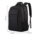 thumbnail image 2 of Mochila escolar para hombre, mochila grande impermeable para niños y adolescentes, con compartimento para portátil de 18 pulgadas y puerto de carga USB. Ideal para el trabajo, viajes y senderismo., 2 of 6