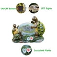 thumbnail image 7 of Solar Powered Turtle Mama and Baby Outdoor Garden Light Decor, Garden Ornament (Turtles Family on a Lawn), 7 of 7
