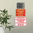 thumbnail image 3 of Signs ByLITA Classic Framed Warning: Area Under Surveillance No Panhandling Loitering or Soliciting Permitted Sign (Blue) - Large, 3 of 7