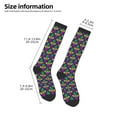 thumbnail image 5 of Balery Mardi Gras Carnival3 Fun Novelty Socks Men'S Women'S Crew Socks Funny Crazy Novelty Socks Quirky And Cool Socks, 5 of 9
