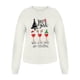 thumbnail image 3 of Gibobby Sudaderas de Navidad para mujer Sudadera con estampado navideño para mujer, de cuello redondo informal, camisa holgada, Tops ligeros(Blanco,XG), 3 of 4