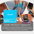 thumbnail image 2 of OK TAPE PRO Kinesiology Tape Uncut Roll, Elastic Physical Therapy Athletic Tape for Pain Relief, Muscle Support, Kinetic Tape, Water Resistant, 2in X 16.4ft -Red 2 Rolls, 2 of 9