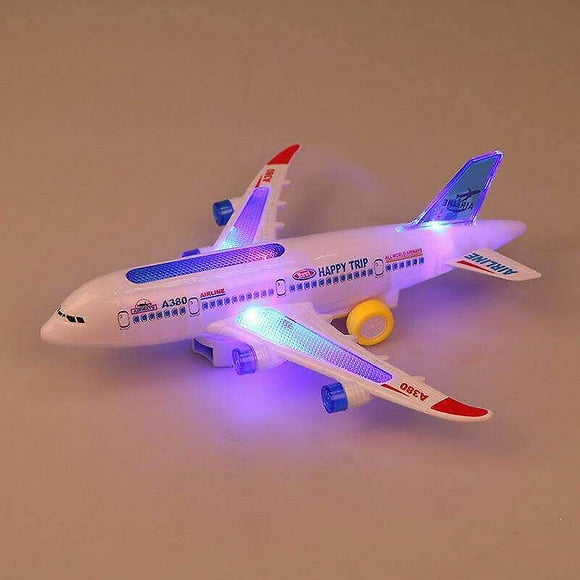 Electric Airliner Airplane With Music Lights Sound Toy Plane A380 Lights Passenger Aircraft Toy Gifts For Kids #lightning #airplane #electric #toys