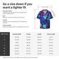 thumbnail image 5 of Lsque Geometry Dash print Men's Cuban Collar Short Sleeve Shirt Summer Beachwear Casual Button Down Fashionable Vacation Leisure Shirt-Medium, 5 of 7