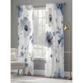 thumbnail image 3 of Blue Grey Spring Floral Sheer Curtains 96 Inch Length 2 Panels Set, Summer Botanical Elegant Voile Window Treatment Semi Sheer Long Curtains Drapes for Bedroom/Living Room/Kitchen 52"x96"x2, 3 of 7