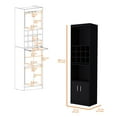 thumbnail image 2 of Newboti Furniture Black Bar Cabinet with Wine Storage 22620, 2 of 6
