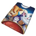 thumbnail image 5 of The Aristocats Shirt 3d Printed T Shirt Crewneck Short Sleeve Top Tees For Mens, 5 of 8