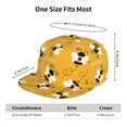 thumbnail image 5 of Goofa Cute Bee Butterfly Yelllow Printed Men's Baseball Cap,Straight Brim Hat,Golf Dad Hat,Versatile Style,Sun Protection Cap,Travel Hat, 5 of 9