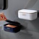thumbnail image 1 of 2 Pack Shower Soap Dish with Wall Drain, Soap Dish with Sticker, Travel Soap Container, Bathroom Soap Box Tray, Keep Soap Dry. Bathroom accessories., 1 of 5