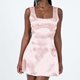 thumbnail image 1 of Mini Vestido De Cóctel Mini vestido de encaje sexy para mujer Sin espalda Satén Vestido sólido Club Party Wear (Rosa L) Cgtredaw para Mujer Rosa T XL, 1 of 6