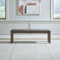 thumbnail image 1 of Liberty Furniture Brook Bay Upholstered Dining Bench - Brown, 1 of 1