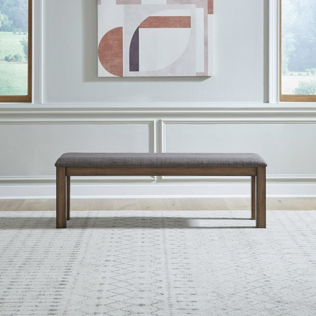Liberty Furniture Brook Bay Upholstered Dining Bench - Brown