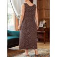 thumbnail image 3 of Vestido de tumbona para mujer, estampado floral, sin mangas, de talla grande, camisones sueltos Irfora Vestido, 3 of 7