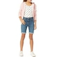 thumbnail image 5 of Signature by Levi Strauss & Co.™ Girls' Mid-Rise Denim Bermuda Shorts, Sizes 5-18, 5 of 7