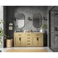 thumbnail image 4 of Elegant Kitchen and Bath Alden 72 inch Double Bathroom Vanity in Honey Brown, 4 of 10