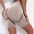 thumbnail image 2 of Women's High Waisted Seamless Biker Shorts Stretch Athletic Workout Yoga Shorts, 2 of 4