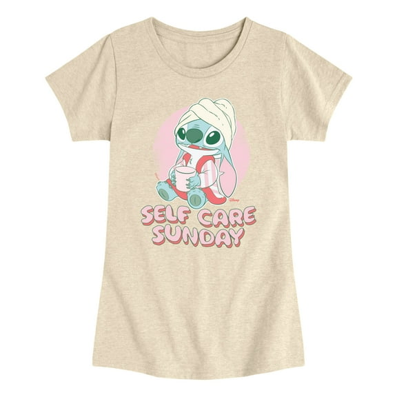 Disney - Stitch Self Care - Youth Girls Short Sleeve T-Shirt