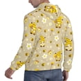 thumbnail image 6 of Fotbe Men's Hoodie with Cute Bee Gnome 2 Pattern - Kangaroo Pocket Pullover Hooded Sweatshirt, Perfect for Daily Wear, Travel, and Home-Small, 6 of 7