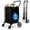 Black, variant on SereneLife Large Folding Utility Shopping Cart with Removable Liner – Heavy Duty, 360° Swivel Wheels, 70 lb Capacity, Portable for Groceries, Laundry, Luggage, and More(Blue)