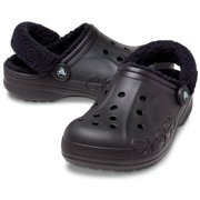 Crocs Adult Baya Lined Fuzz Strap Clog Slippers
