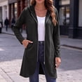 thumbnail image 6 of Besolor Womens Zip up Hoodies Long Sleeve Zip up Jackets Fall Casual Loose Fleece Thick Warm Comfy Sweatshirt Tops with Pockets(XX-Large,Black), 6 of 7