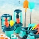 thumbnail image 4 of Bewildely Juguetes de arena seguros y no tóxicos para niños, variedad para juegos familiares en la playa, juegos acuáticos de verano, nieve, Juegos de césped Carro de seis ruedas Con Pala, 4 of 6