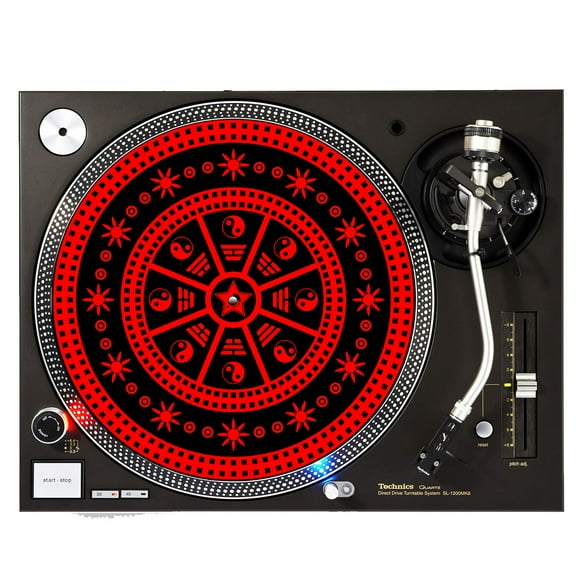 KuzmarK™ 12" DJ Turntable Slipmat - Ying Star Yang