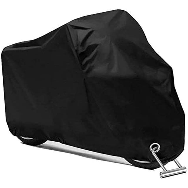 Cubierta Impermeable para Motocicletas PUBAMALL XXL Negro protección contra Polvo y Lluvia