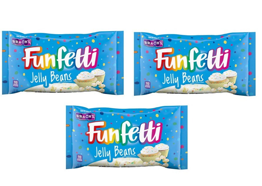Brach's Funfetti Jelly Beans Cupcake Flavored Jelly Beans, 3 Bags (10