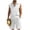 White., variant on HBGVBA Mens Shorts Set Sleeveless Button Collared Shirt Tank Top Elastic Waist Casual Outfit Set