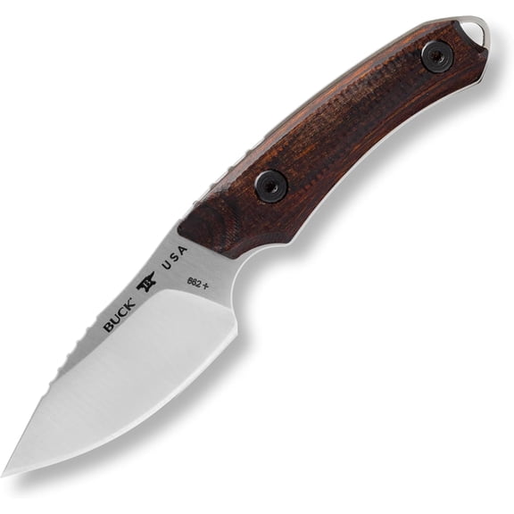 Buck Knives 662 Alpha Scout Pro Hunting Knife, 2-7/8" Fixed Blade, Textured Walnut DymaLux Handle, 2.79 oz