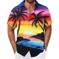 thumbnail image 3 of JSKUMAR Men's Hawaiian Printed Short Sleeve Shirts Tropical Graphic Button Down Holiday Shirt Vacation Casual Beach Outfit Multicolor-22,L, 3 of 7