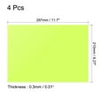 thumbnail image 2 of Uxcell 4Pcs Hojas de Filtro de Luz de Gel Transparentes para Corrección de Color Verde Fluorescente, 2 of 5