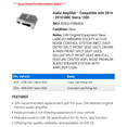 thumbnail image 2 of Audio Amplifier - Compatible with 2014 - 2018 GMC Sierra 1500 2015 2016 2017, 2 of 2