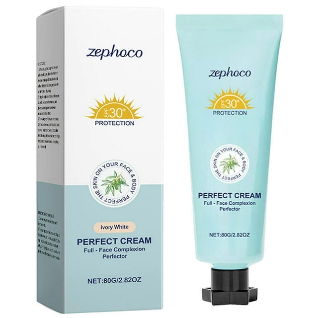SPF30+ All-Over Complexion Perfector CC Cream Foundation All-in-One Blemishes Concealer, Breathable & Long-Lasting Wear